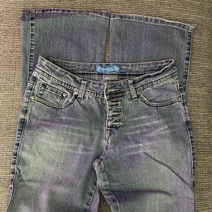 Somethin' Else by Skechers Size 7 Button Fly Boot Cut Jeans